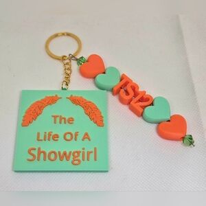 Mint and Orange Key Holder